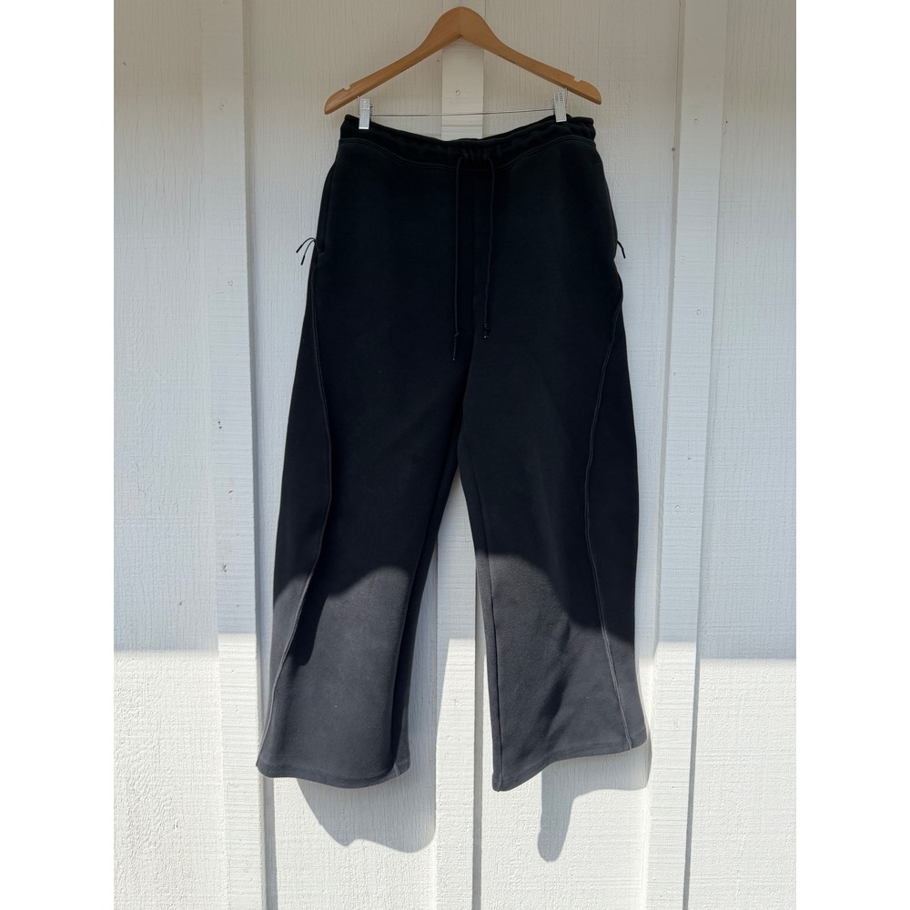 Nike Tech Fleece Loose-Fit Open Hem Baggy Men's Pants Anthracite Sz L Wide Leg